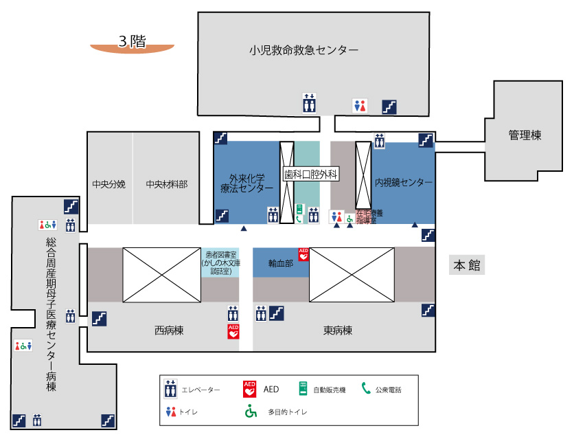 外来概略図3階