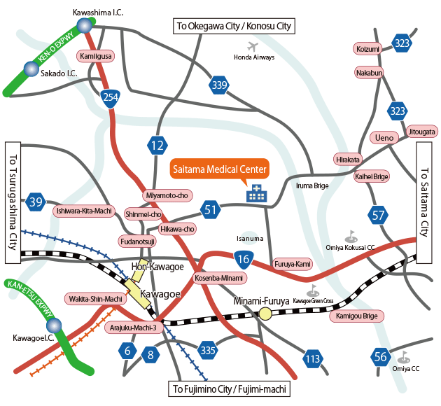 Car route map