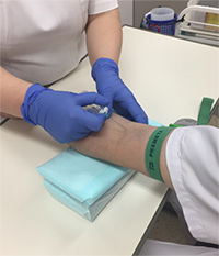Image of blood collection